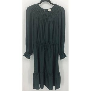 Elegant Black Long-Sleeve Dress